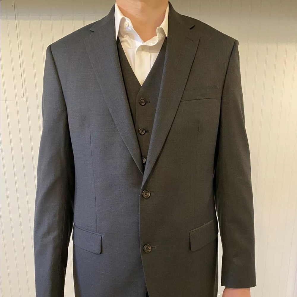 ralph lauren 42xl Three Piece Suit Grey